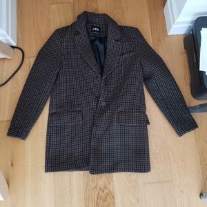 Zara houndstooth blazer